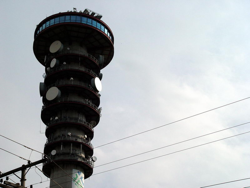 A famosa torre de TV